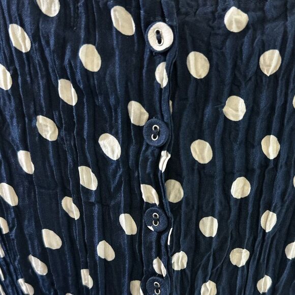 Alquema Dress 3/4 Length Sleeve Pleated Crinkle Crush Alquema size 2 / US 10-12 - Picture 7 of 12